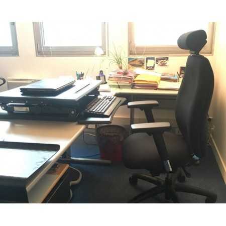 Station de travail assis debout L-E-VATE L-E-VATE