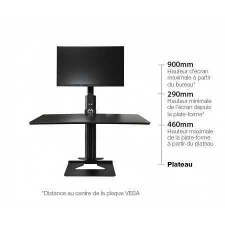 i-stand assis-debout 1 écran SWD221