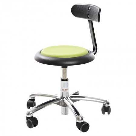 Tabouret Micro Alu50 avec dossier TA2