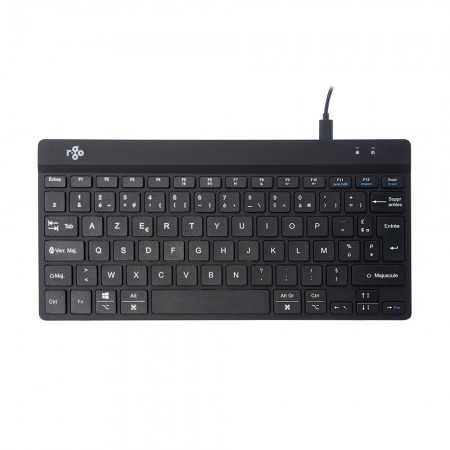 Clavier R-Go Compact Break azerty (FR) noir et filaire RGOCOFRWDBL (CCNF)