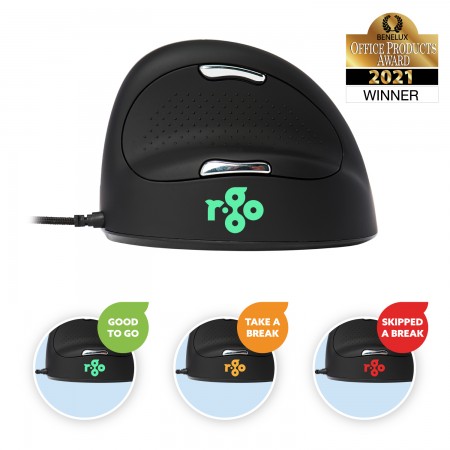 Souris ergonomique R-Go HE Break Mouse Gaucher ou Droitier filaire HE BREAK