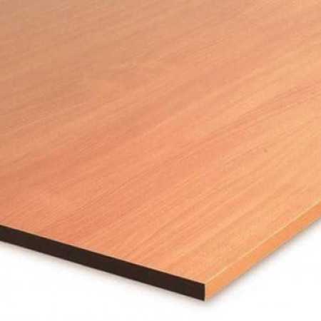 Plateau bureau 2 trous passe-cables 120x80 cm 12-8